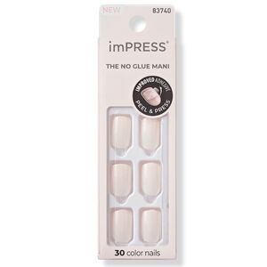NWT imPRESS Press-on Nails Short Color Point Pink 001